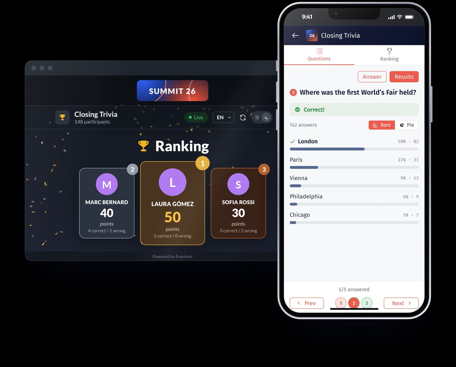 Multiple-Choice-Quiz in der App